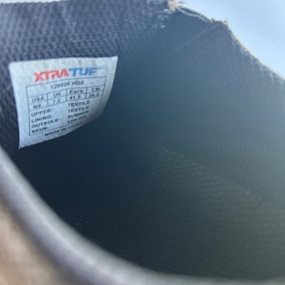 Men’s Xtra Tuf Green Military Fabric Rubber Outsole Low Top Sneakers Size 8 - Picture 14 of 16